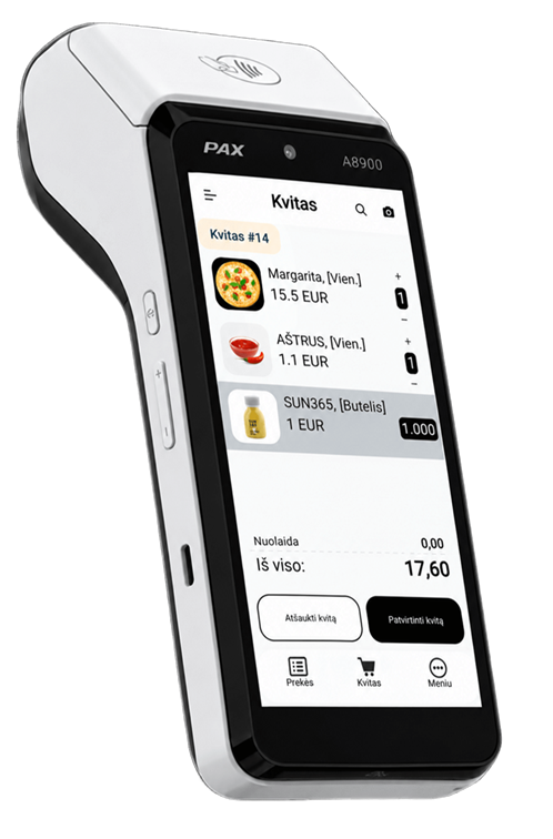 PAX A8900 i.EKA kasos aparatas su PAYKIT